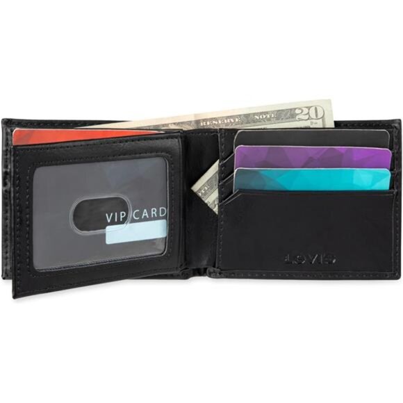 Men's Extra Capacity Slimfold Wallet with Multiple Card Slots and ID Window - Picture 7 of 8